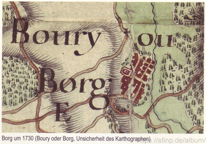 Borg  um 1730