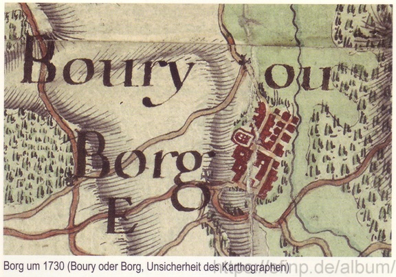 Borg  um 1730