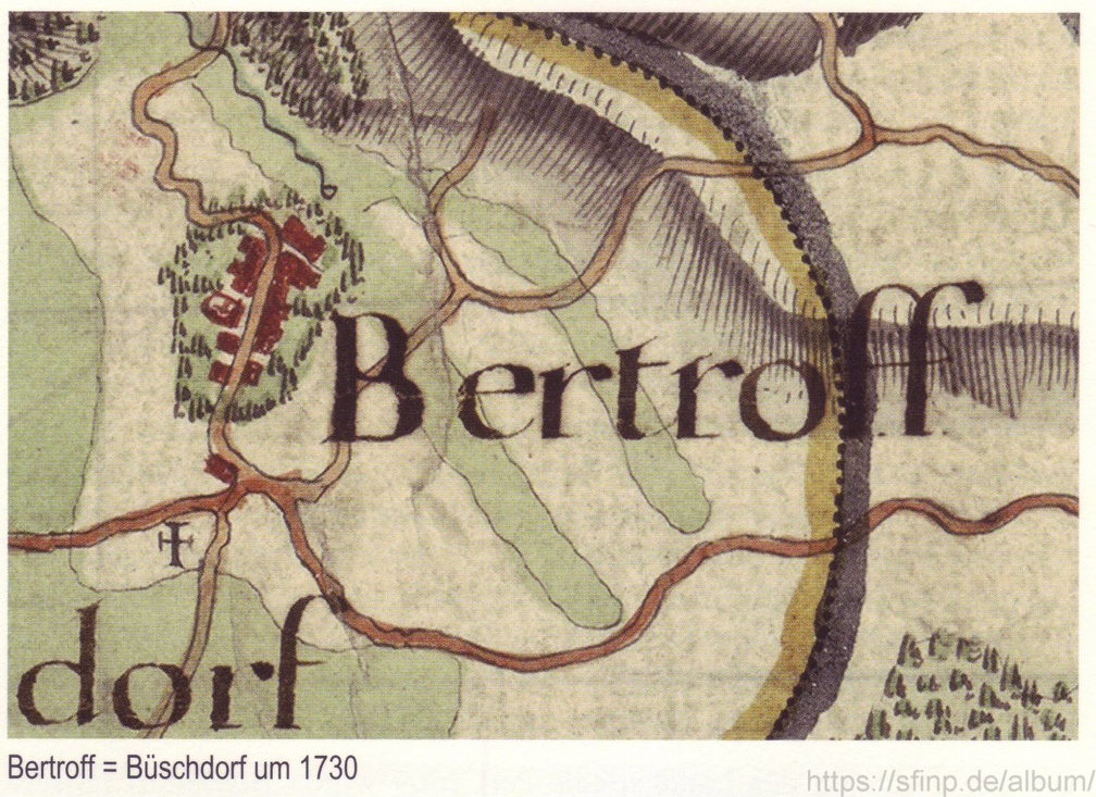 Büschdorf  um 1730